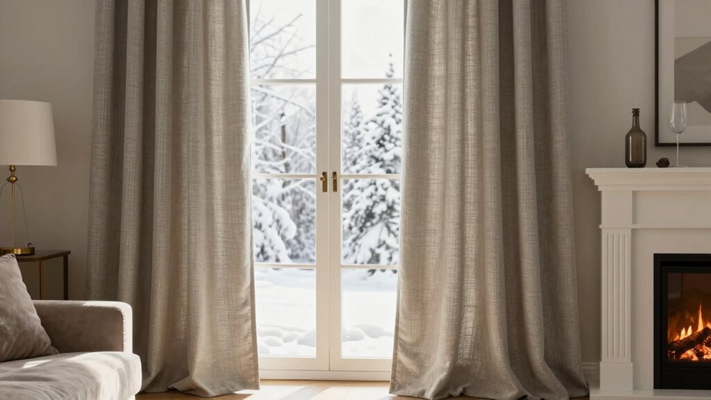 curtains block heat transfer