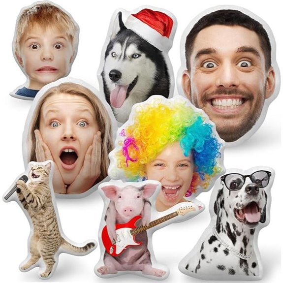 Personalized Pet Face Body Pillow with Photo Insert