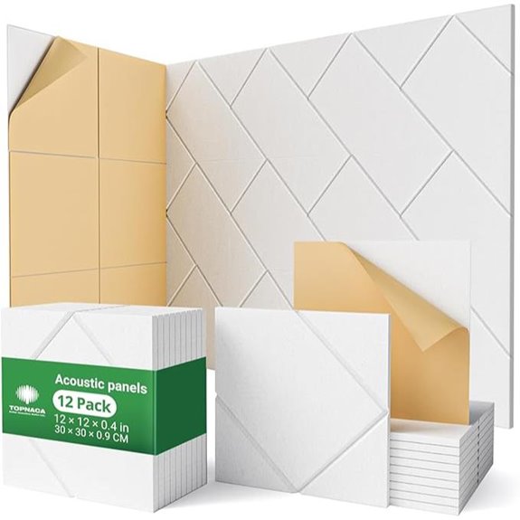 Decorative 12-Pack Soundproof Acoustic Wall Panels