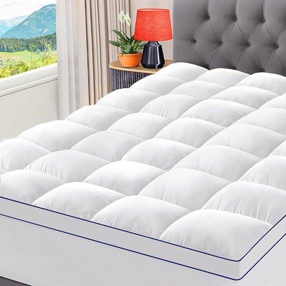 CYMULA King Mattress Topper with Deep Pockets