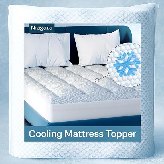 Niagara Cooling Queen Mattress Topper with Deep Pocket