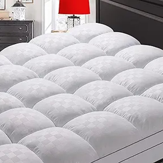 Queen Mattress Topper with Deep Pocket and Down Alternative