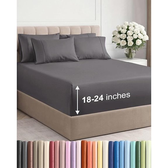Deep Queen Sheet Set with Extra Deep Pockets