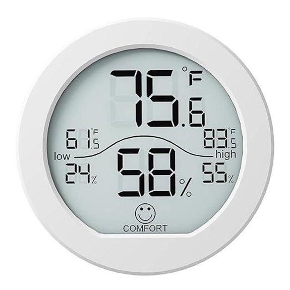 SECRUI Digital Hygrometer & Thermometer with LCD