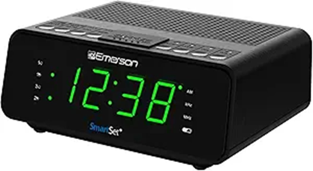 Emerson SmartSet Dual Alarm Clock Radio