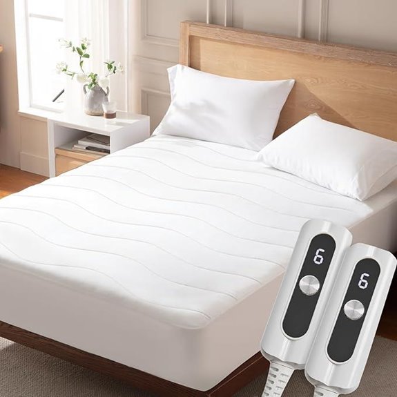 ACCU Queen Heated Mattress Pad with Dual Controls