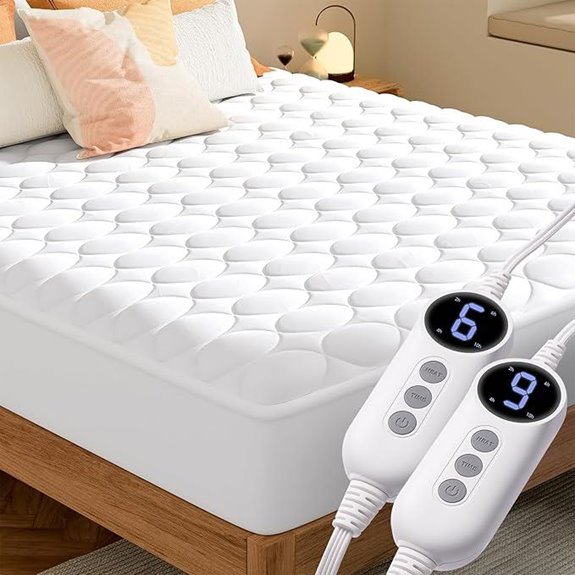 MASVIS Queen Heated Mattress Pad with Dual Control