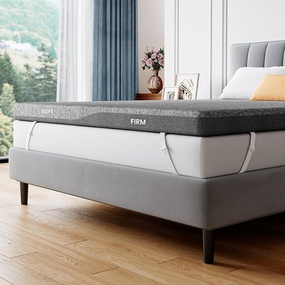 PERLECARE Dual Firmness Queen Mattress Topper