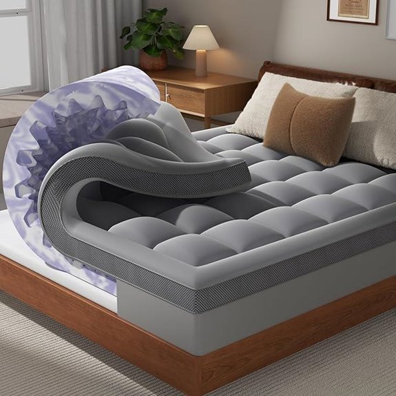 Dual Layer 4-Inch Memory Foam Mattress Topper Twin