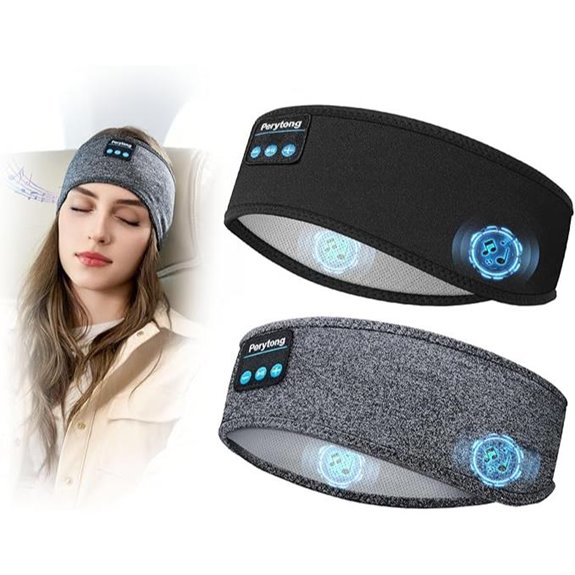 Perytong 2 Pack Sleep Headphones with HD Stereo Speakers