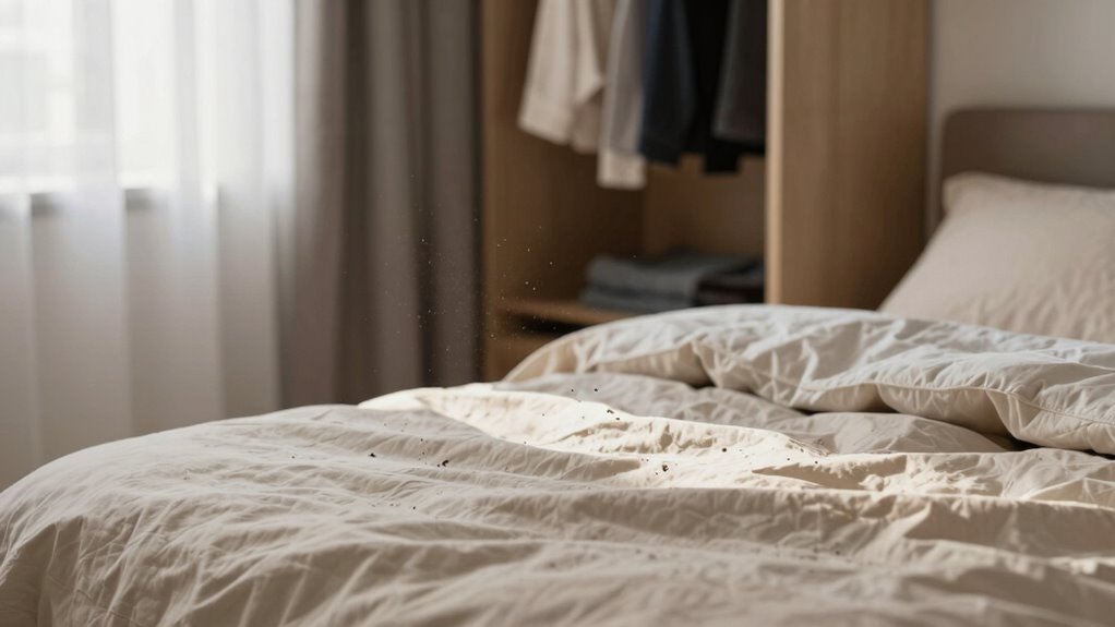 dust mites thrive in humid bedding