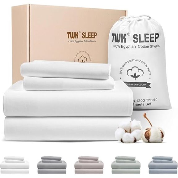 TWK 1200 TC Egyptian Cotton Sheet Set (King)