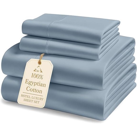 LANE LINEN 1000 Thread Egyptian Cotton King Sheets