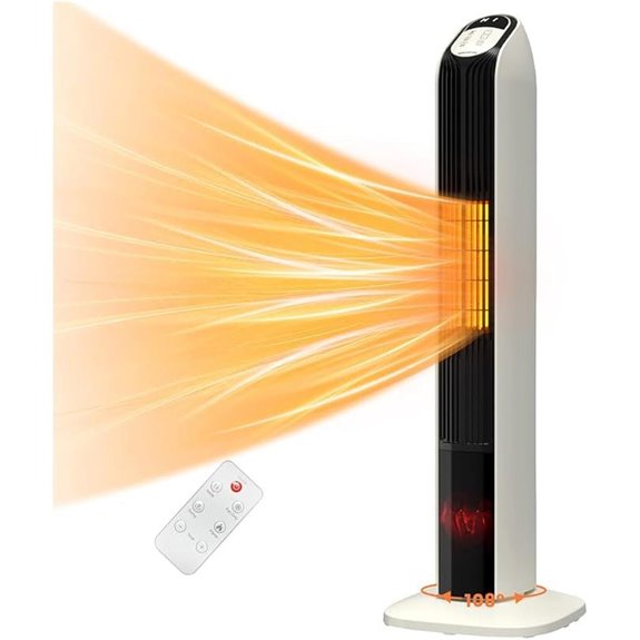 VCJ 33” Electric Space Heater with Remote & Timer