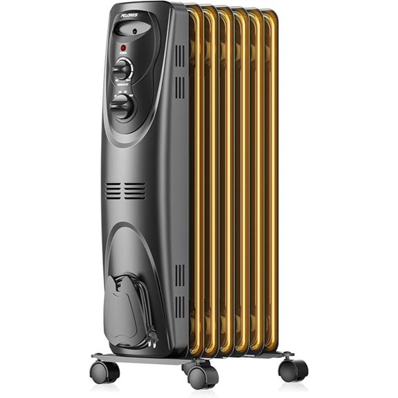Pelonis Electric Oil-Filled Radiator Heater with Modes