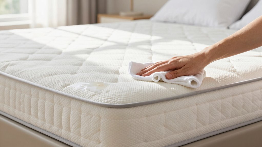 ensure mattress is dry