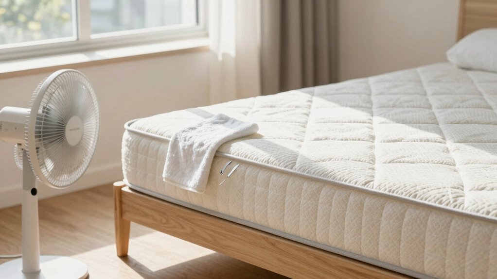 ensure mattress is fully dry