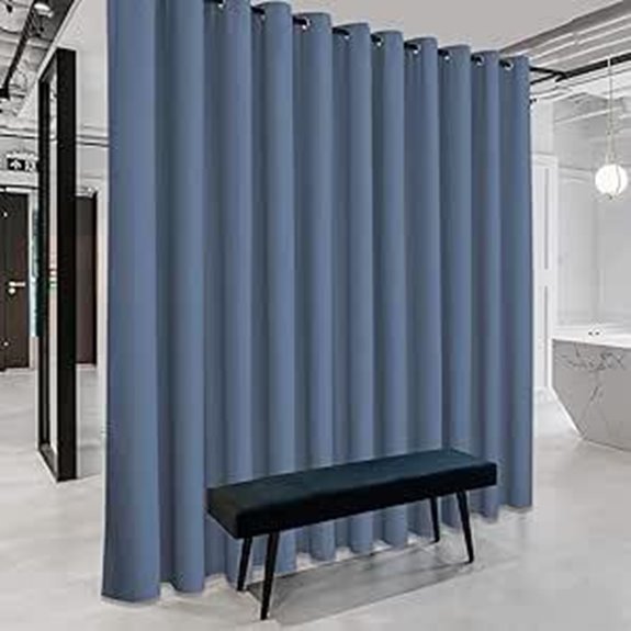 RYB HOME Extra Wide Blackout Room Divider Curtain