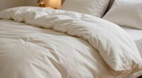 fabric influences duvet warmth