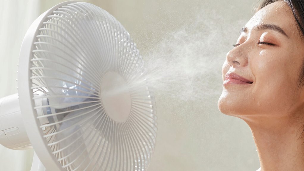 fans speed sweat evaporation