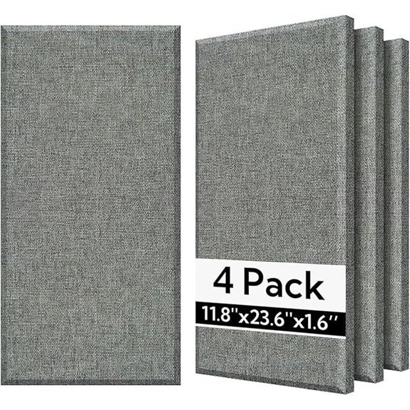 Olanglab Fiberglass Acoustic Wall Panels 4-Pack