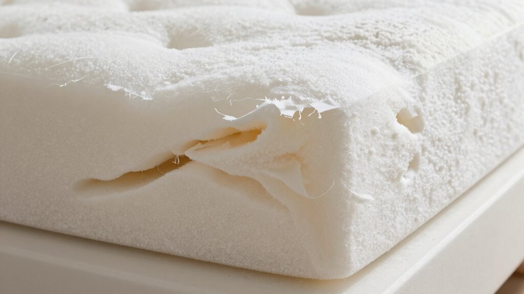 foam deteriorates with use