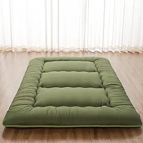 Japanese Floor Mattress with Storage and Washable Cover