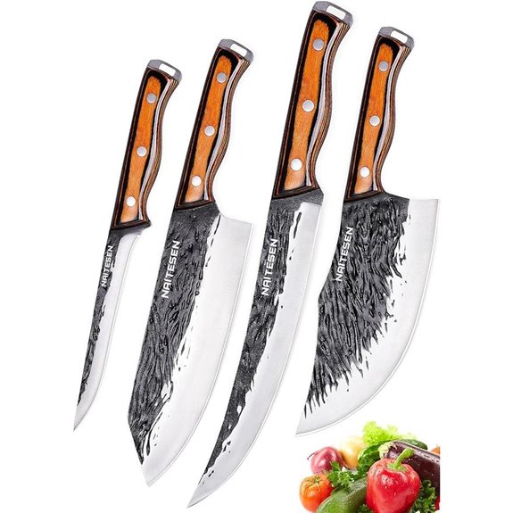 4PCS Hand Forged Kitchen Knife Set