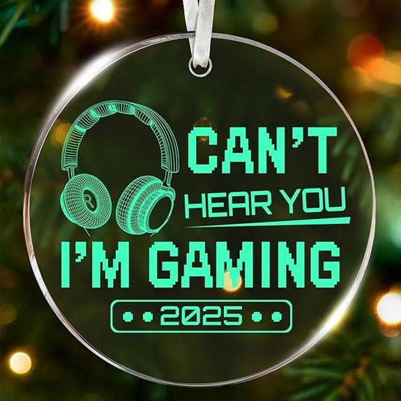 Gaming Christmas Ornaments - Gamer Gift Headphone Theme