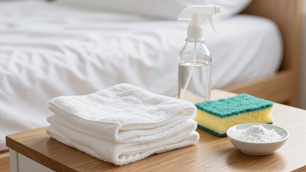 gather supplies for cleaning