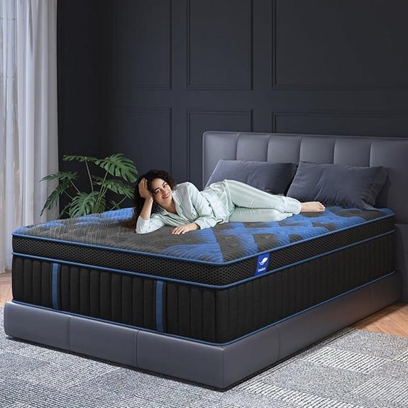 King Hybrid Mattress with Gel Foam & Coils