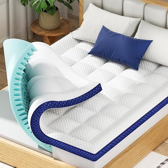 BEDELITE King Mattress Topper with Gel Foam Layers