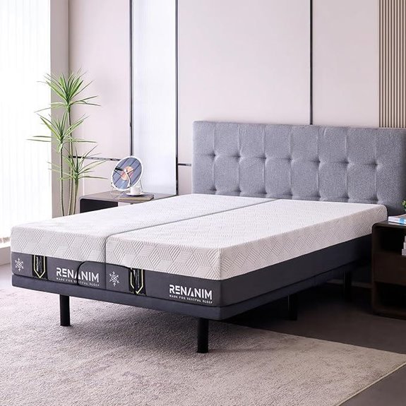 Hybrid Split King Mattress with Gel Foam & Pocket Springs