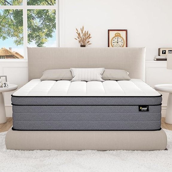 Queen Hybrid Mattress with Gel Foam & Pocket Springs
