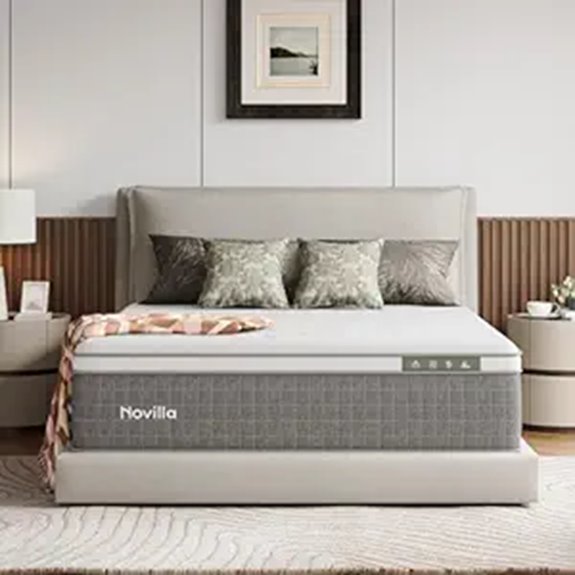 Novilla King Mattress with Gel Memory Foam & Coils
