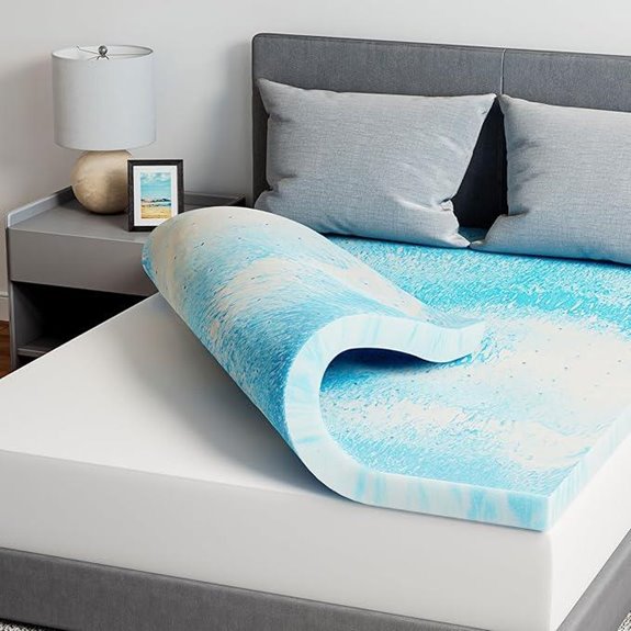 Novilla Queen Gel-Infused Memory Foam Mattress Topper