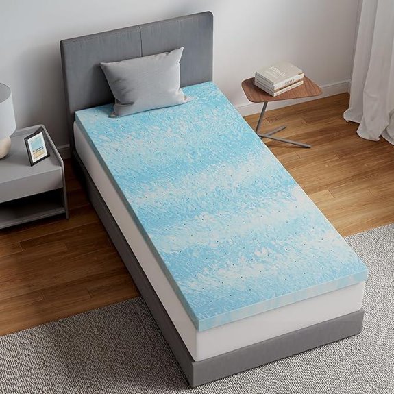 Novilla 3-Inch Gel Memory Foam Mattress Topper