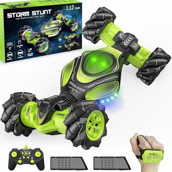 Gesture RC Stunt Car for Kids Lights & 360° Rotation