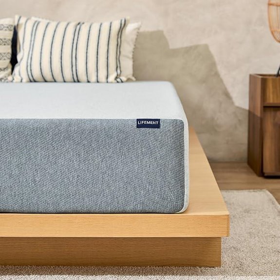 LIFEMENT Graphite-Infused Memory Foam Mattress in a Box