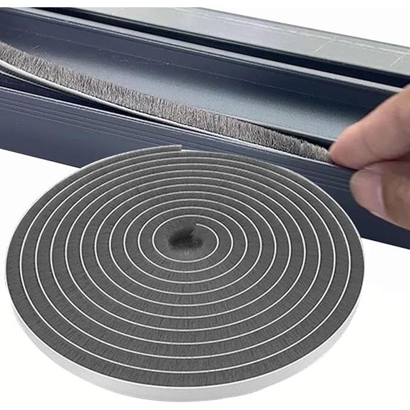 Weather Stripping Door Seal Tape 33 Ft Gray