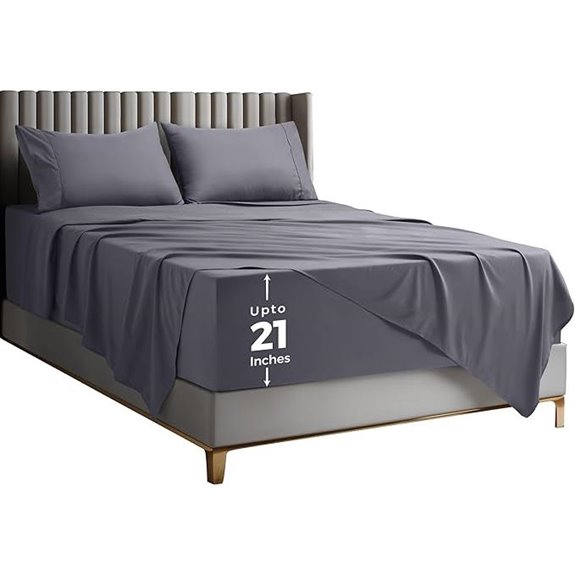 Utopia Deep Pocket Queen Sheet Set (Grey)