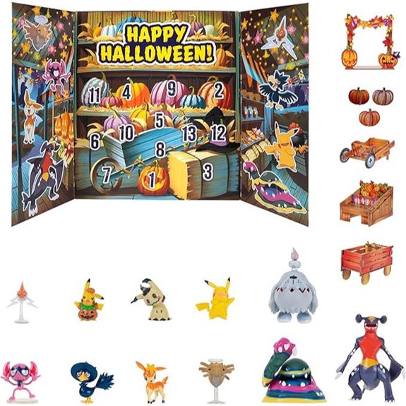 Pokemon Halloween Calendar 2025 with Figures and Accessories