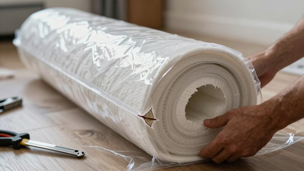 handle mattress carefully during unboxing