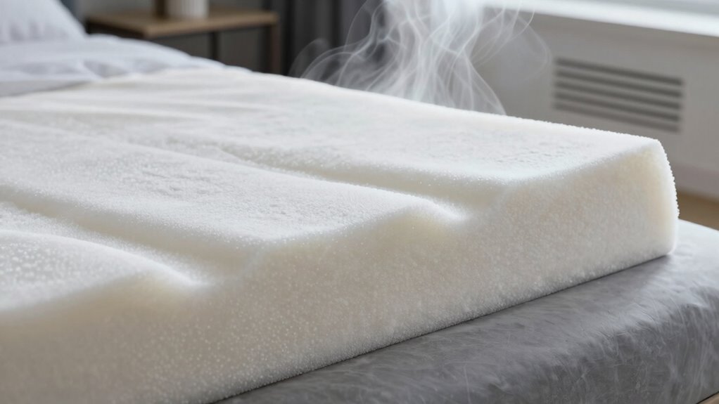 heat enhances foam responsiveness