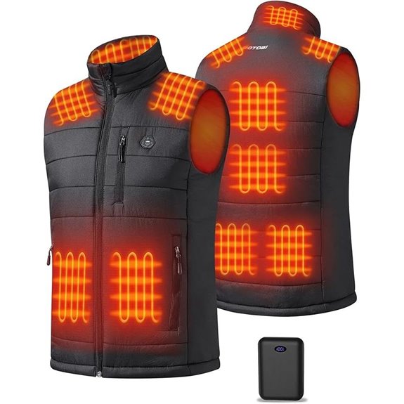 Heated Men’s Vest with 16000mAh Battery