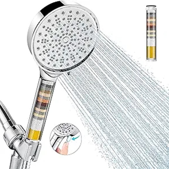 Cobbe High Pressure Shower Head with Handheld Filters