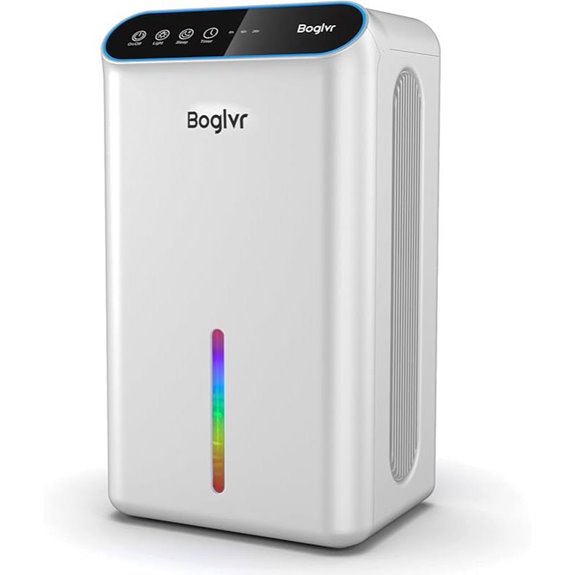 Dehumidifier for Home with Drain Hose and Lights