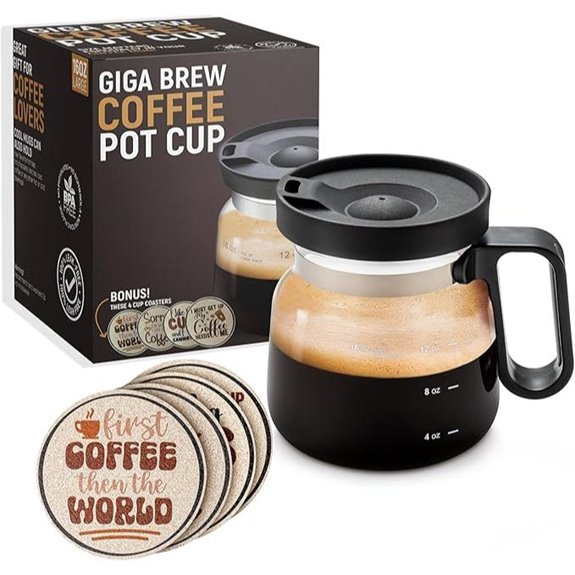 Funny Coffee Mug with Cork Coasters Gift Set