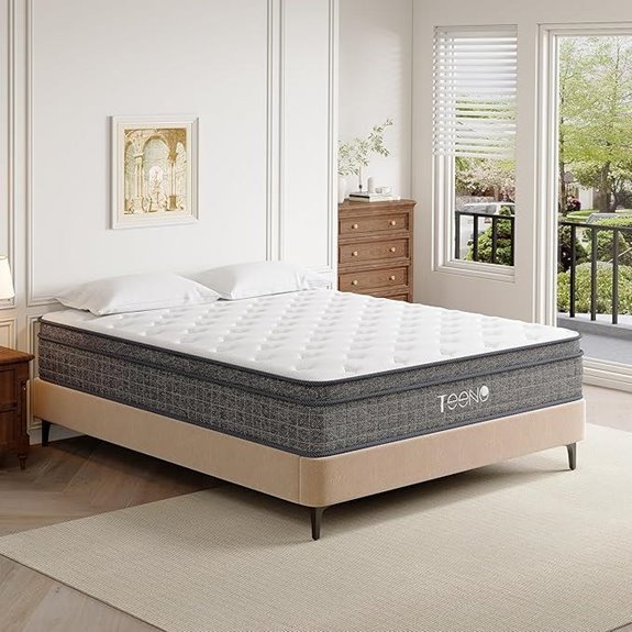 TEENO Queen Hybrid Mattress with Gel Memory Foam