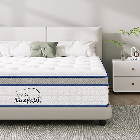Lazycat Queen Hybrid Mattress with Memory Foam